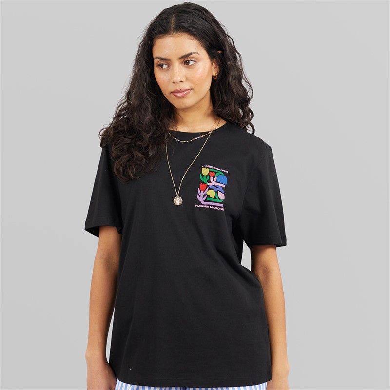 Weekend Vibes Womens Bloomer T-Shirt Jet Black