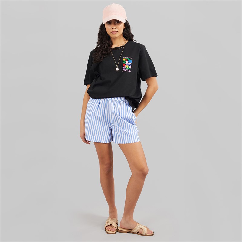 Weekend Vibes Womens Bloomer T-Shirt Jet Black