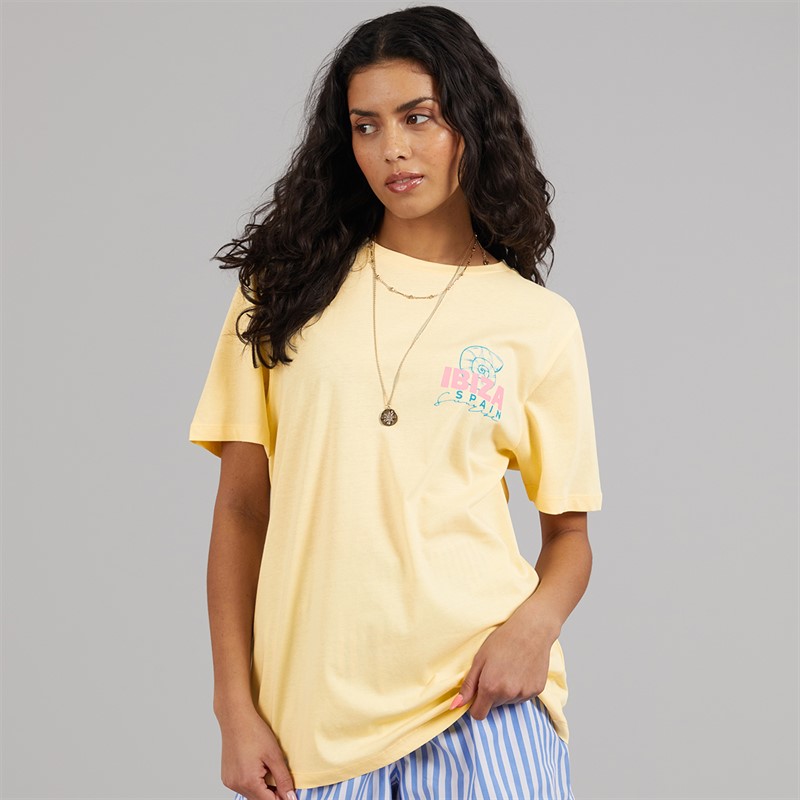 Weekend Vibes Womens Biza T-Shirt Anise Flower