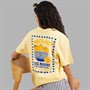 Weekend Vibes Womens Bergamont T-Shirt Anise Flower Yellow