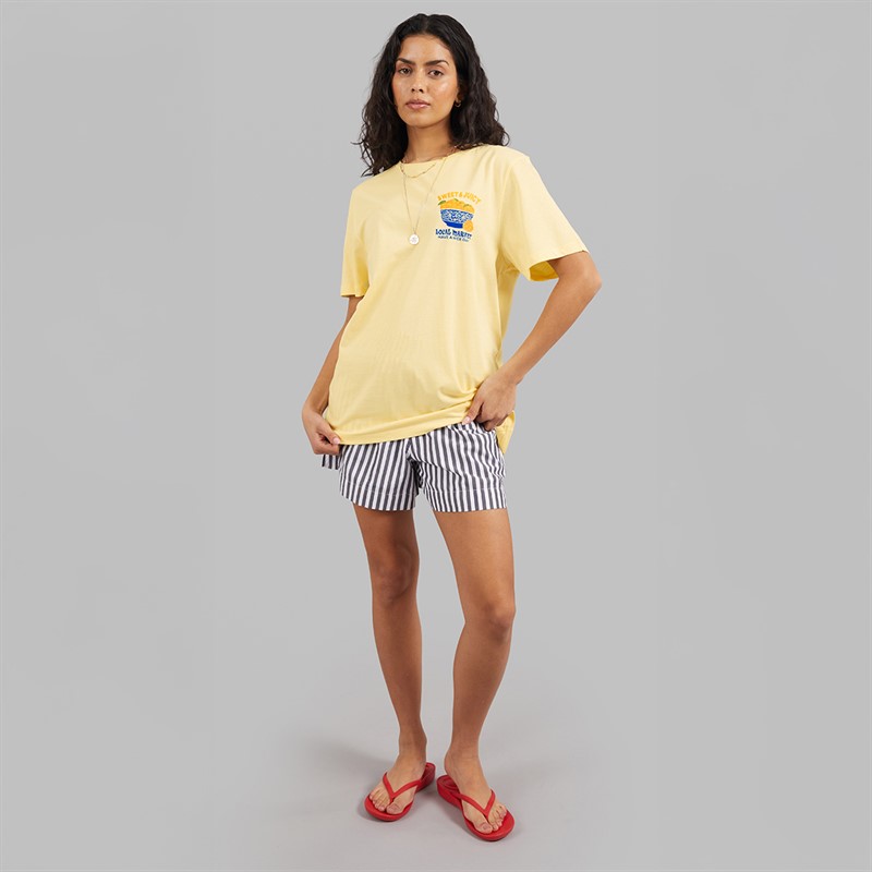 Weekend Vibes Womens Bergamont T-Shirt Anise Flower Yellow