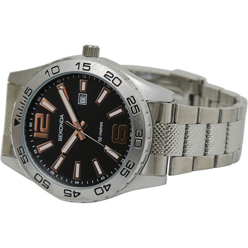 SEKONDA Mens Watch Silver