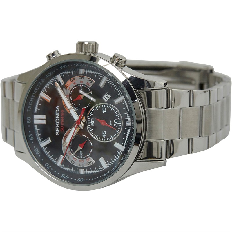 SEKONDA Mens Watch Silver