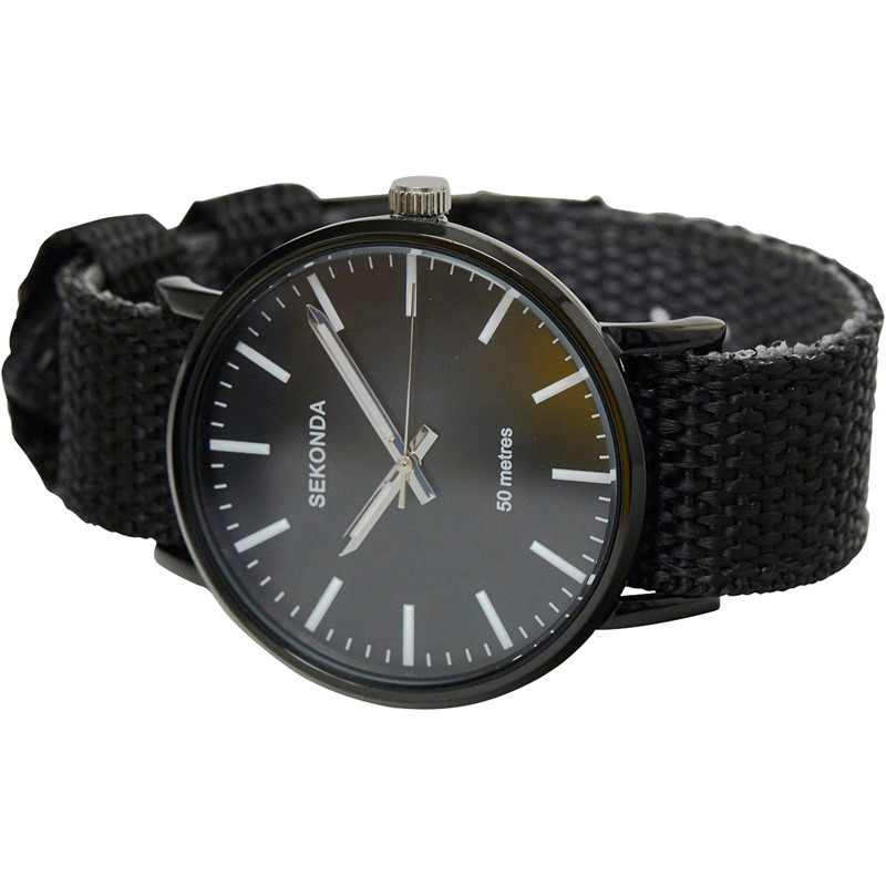 SEKONDA Mens Watch Black