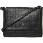 Ashwood Womens Cross-Body Bag Black Michigan Croc