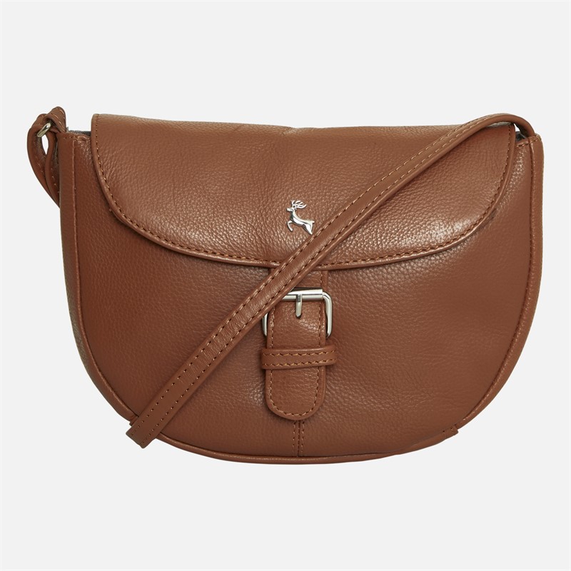 Ashwood Womens Limerick Cross Body Bag Cognac