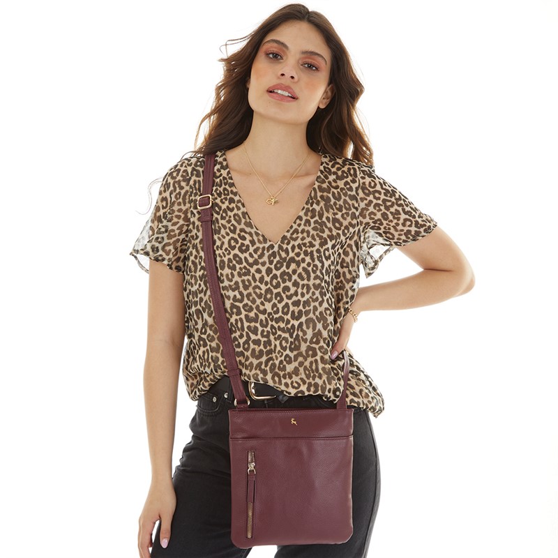 Ashwood Womens Crossbody Bag Wine