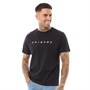 FRIENDS Mens Logo Contrast T-Shirt Black