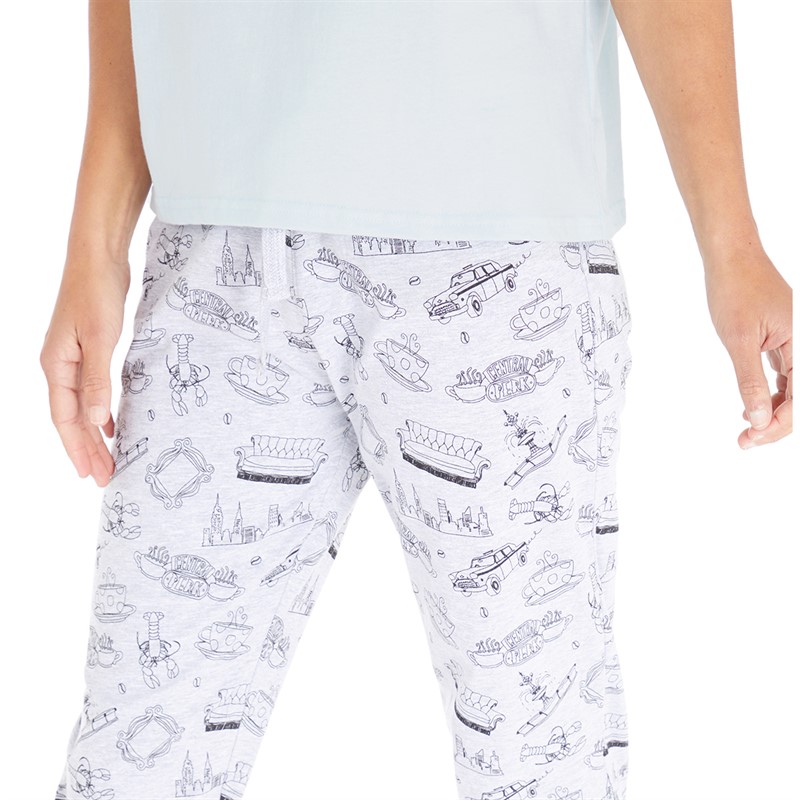 Friends Womens Titles Basic Pyjama Set Multi