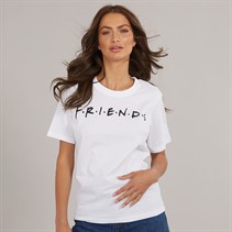 FRIENDS Womens T-Shirt Bright White