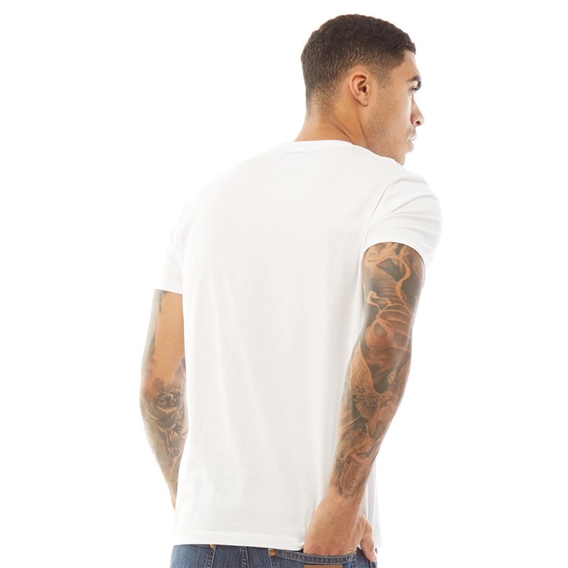 Wrangler Tee-Shirt Cowboy Cool Homme Blanc