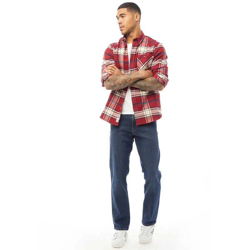 Wrangler Mens Texas Straight Fit Jeans Blue Blast