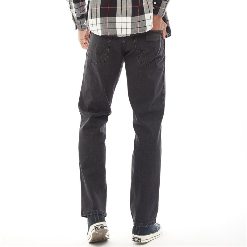 Wrangler Herren Texas Fit Jeans mit geradem Bein Verwaschenes Schwarz