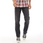 Wrangler Mens Greensboro Straight Fit Jeans Black Pepper