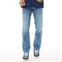 Wrangler Mens Greensboro Straight Fit Jeans Light Strike