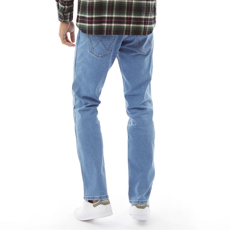 Wrangler Jeans Uomo Regular Fit ‘Greensboro’ – Pantaloni Dritti In Denim Stretch Cotone – Colore Nero (Taglie Da W30 A W44, Lunghezza 32L)