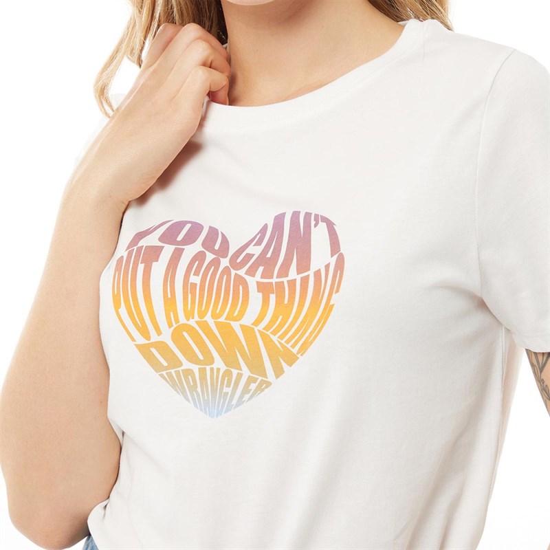 Wrangler Womens Graphic T-Shirt Off White