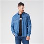 Wrangler Chemises à Manches Longues Denim Homme Bleu