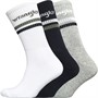 Wrangler Mens Grier Three Pack Crew Socks White/Grey Marl/Navy