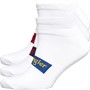 Wrangler Mens Brunton Three Pack Trainer Socks White/Red/Blue/Navy