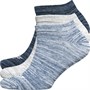 Wrangler Mens Morrow Three Pack Trainer Socks Light Denim/Grey/Dark Denim Space Marl