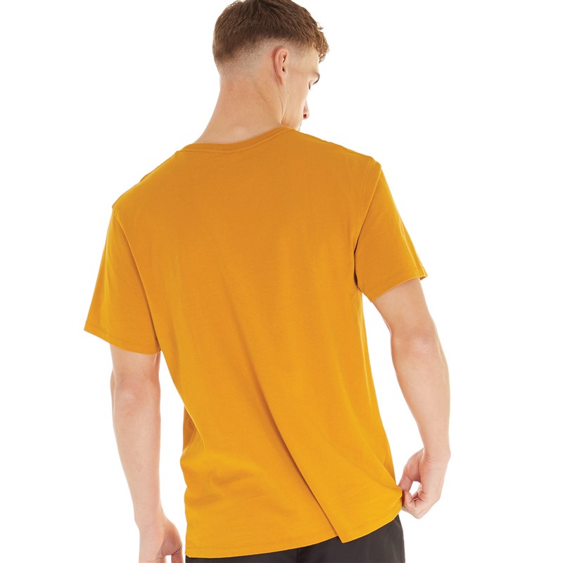 Wrangler Mens Logo T-Shirt Golden Oak