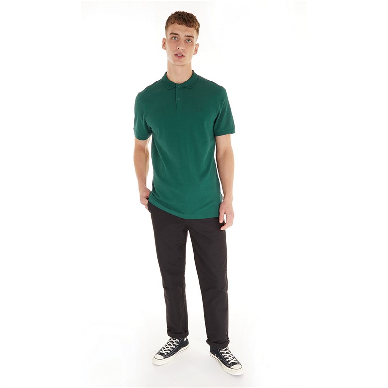 Wrangler Mens Polo Shirt Dark Matcha
