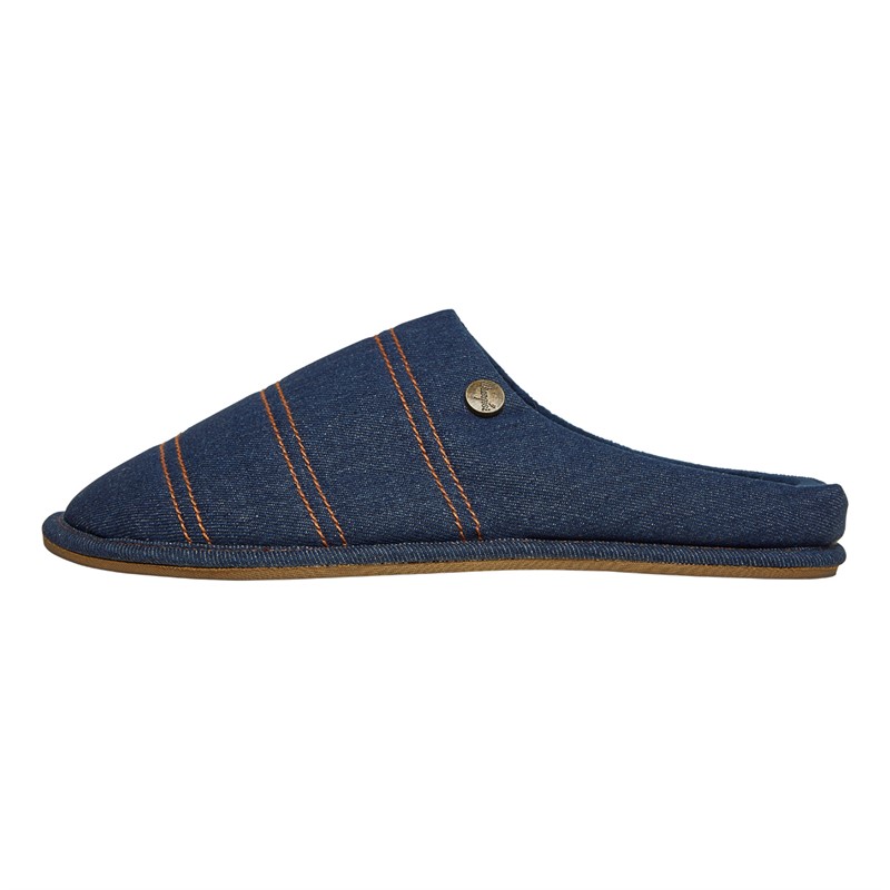 Wrangler Mens Sonoran Mule Slippers Navy