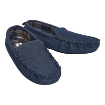 Wrangler Mens Snamib Moccasin Slippers Denim Blue