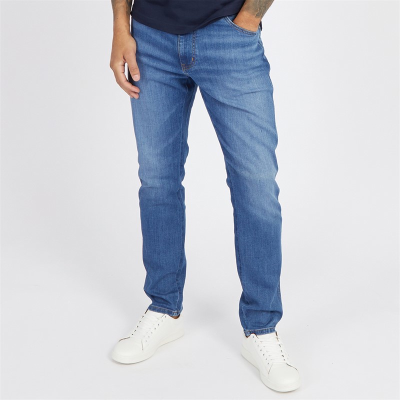 Wrangler Mens River Regular Tapered Jeans Mosaic