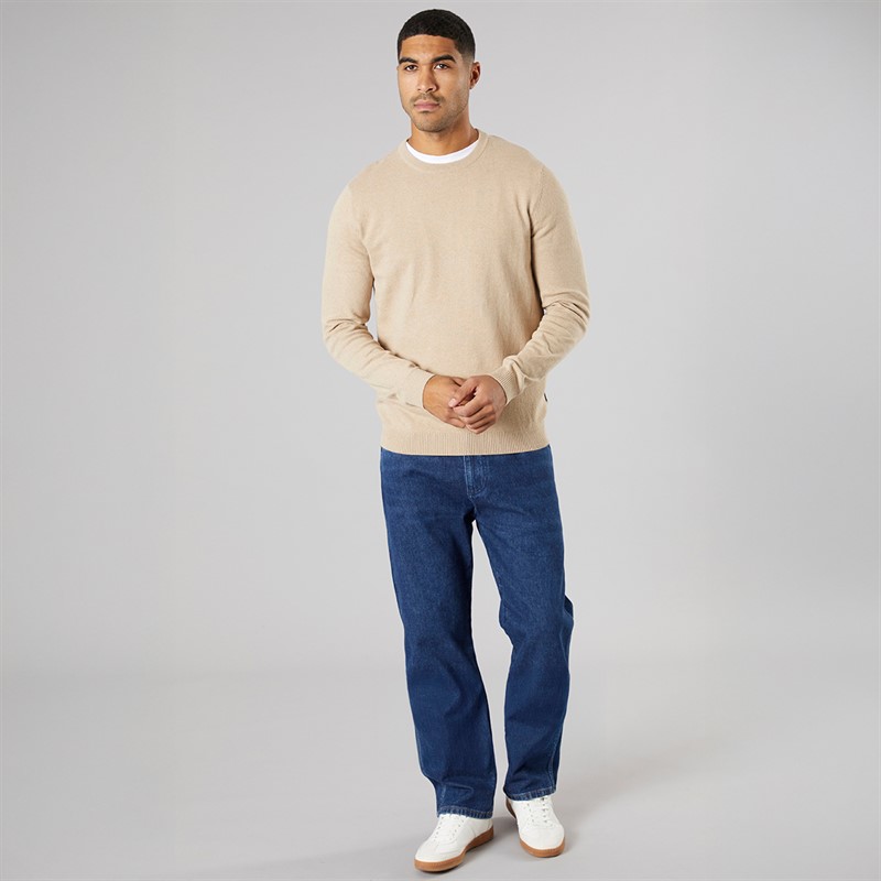 Wrangler Mens Frontier Relaxed Straight Jeans Polar Steel