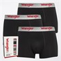 Wrangler Mens Tasker Three Pack Trunks Black/Grey Marl