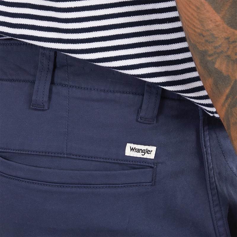 Wrangler Mens Chino Shorts Navy