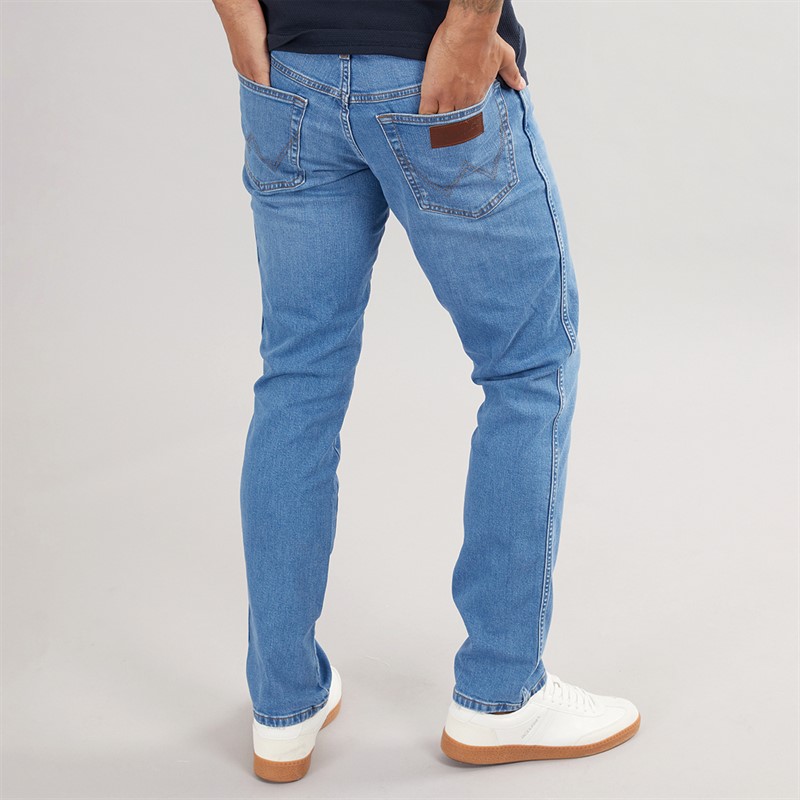 Wrangler Mens Texas Slim Jeans Glacier
