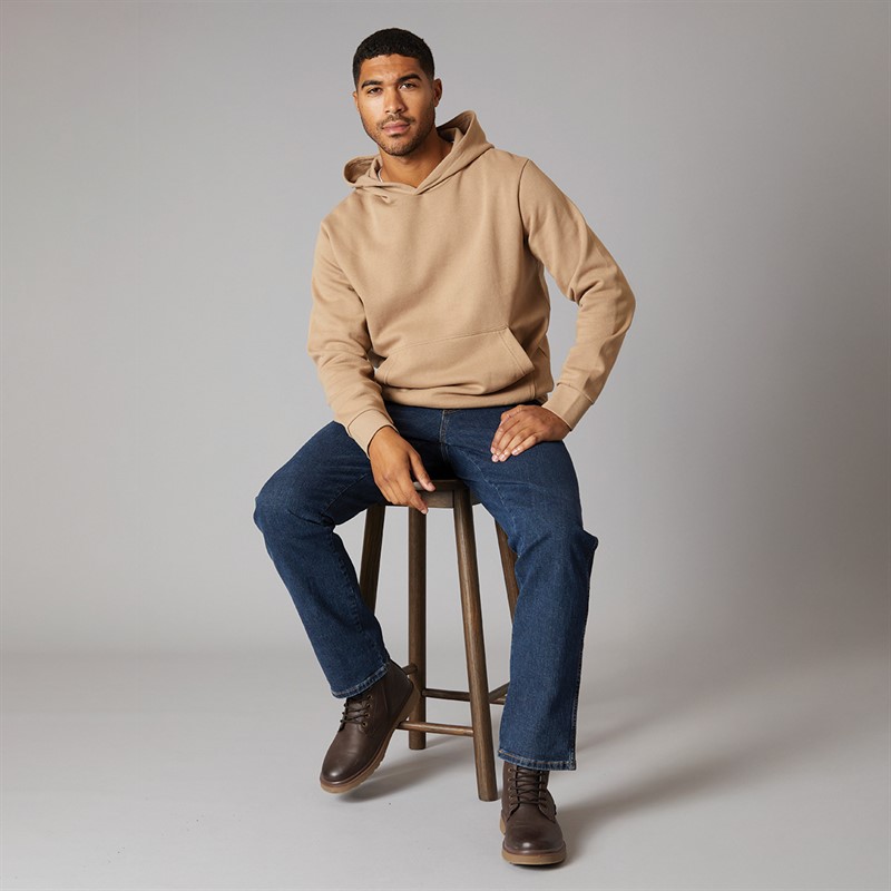 Wrangler Mens Texas Authentic Straight Jeans Stone River