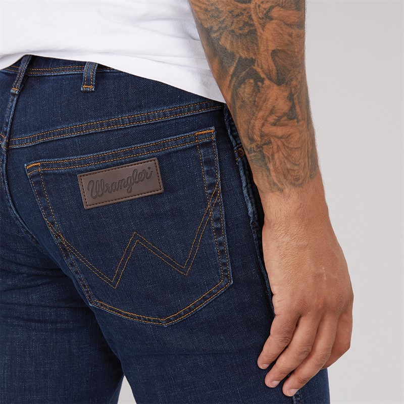 Wrangler Mens Texas Authentic Slim Jeans Cross Game