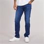 Wrangler Mens Greensboro Regular Straight Jeans Blue Jam