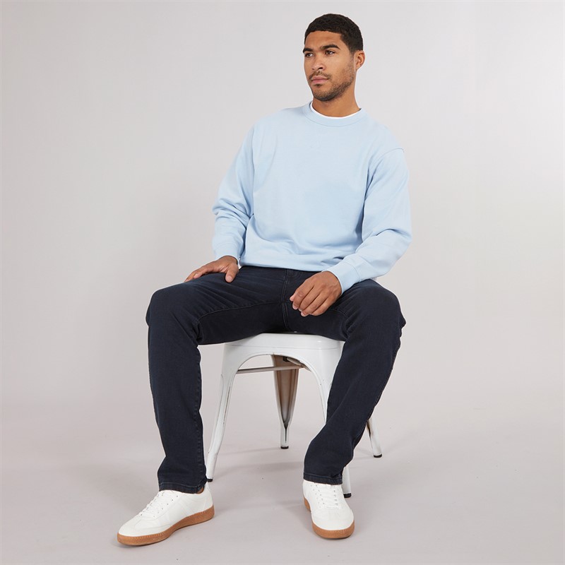 Wrangler Mens Larston Slim Tapered Jeans Cloudy Skies