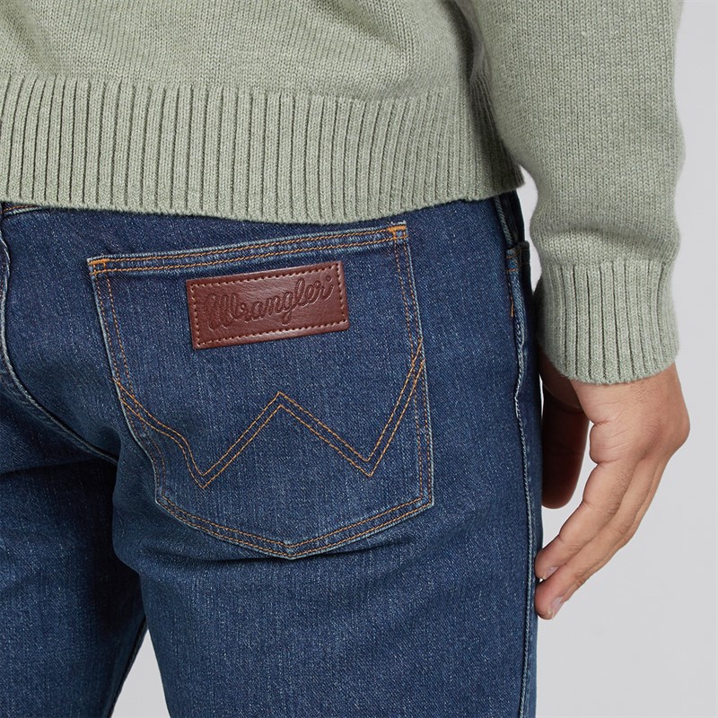 Wrangler Mens Greensboro Straight Fit Jeans Valor