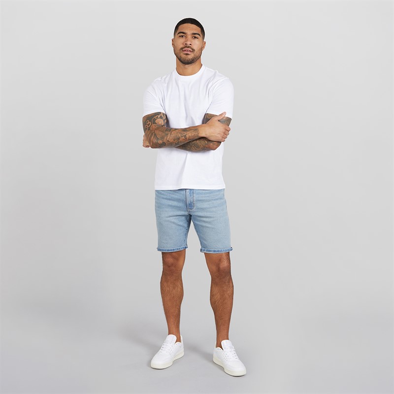 Wrangler Mens Texas Denim Shorts Aged Blue