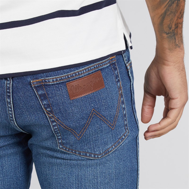 Wrangler Mens Texas Slim Jeans Wisteria