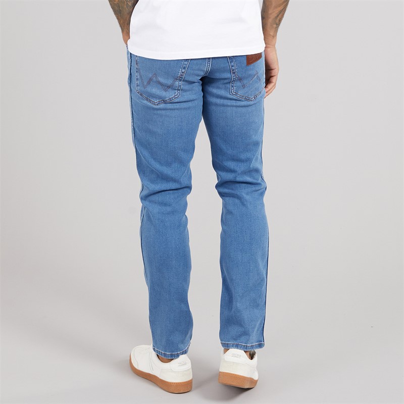 Wrangler Mens Texas Slim Jeans Light Visual