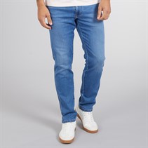 Wrangler Mens River Regular Tapered Jeans Light Visual