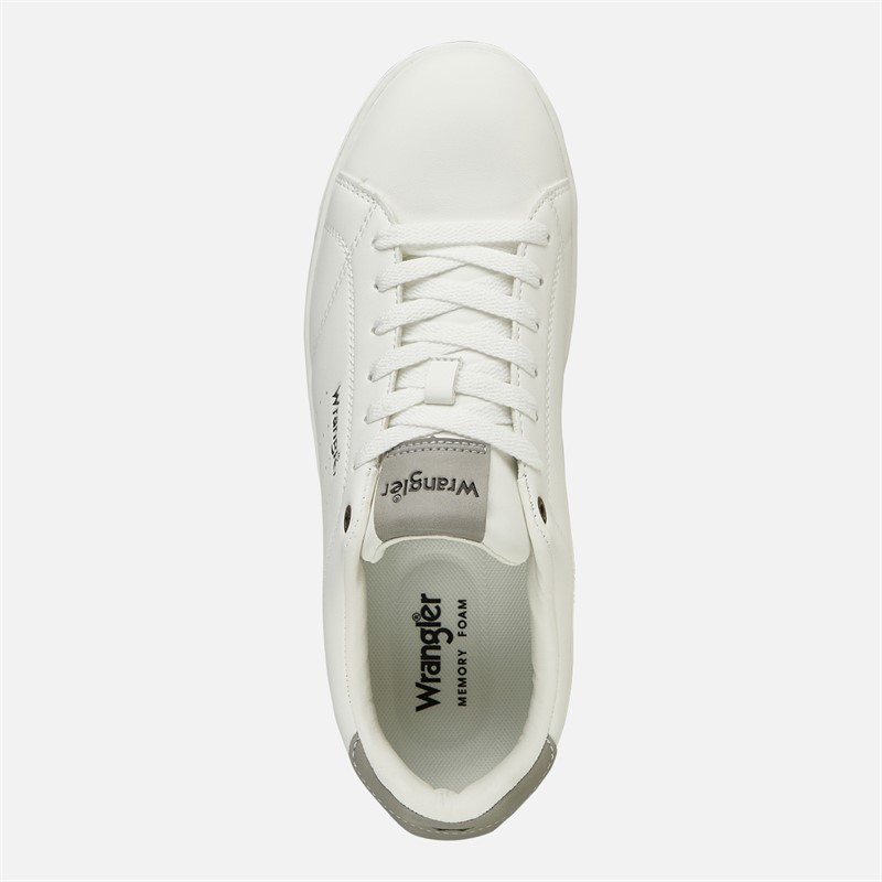 Wrangler Mens Bennet Trainers Bright White