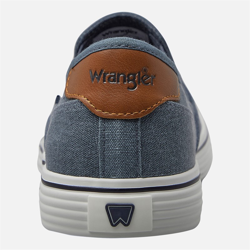 Wrangler Mens Calypso Slip On Trainers Dark Denim