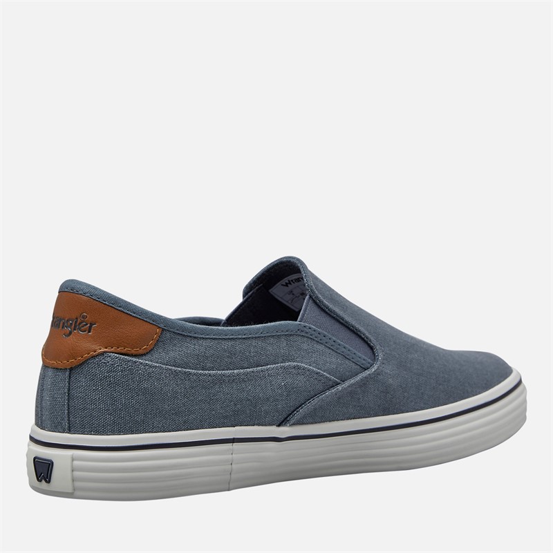 Wrangler Mens Calypso Slip On Trainers Dark Denim