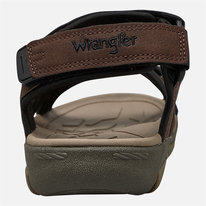 Wrangler Mens Buster Sandals Coffee Bean