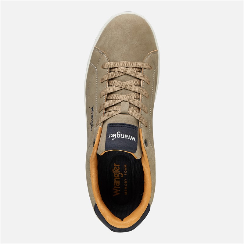 Wrangler Mens Bennet Trainers Simply Taupe
