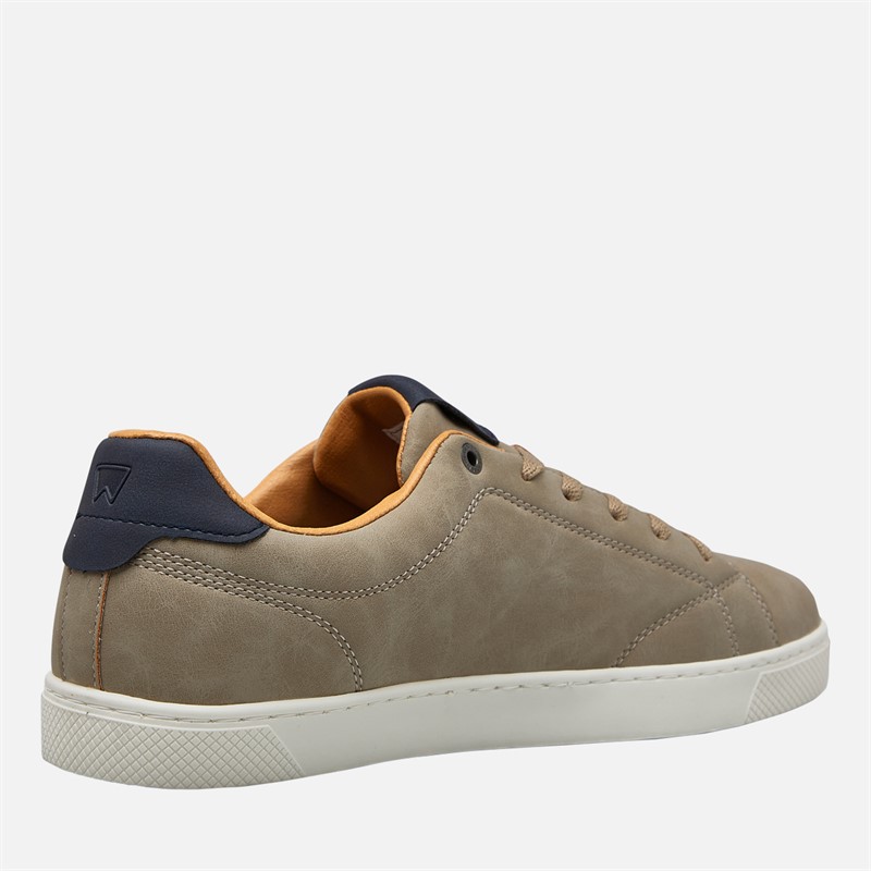 Wrangler Mens Bennet Trainers Simply Taupe