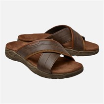Wrangler Mens Tripp Sliders Chestnut